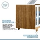 Quarto De Bebê Com Berço Mini Cama Com Colchão Life E Cômoda