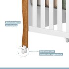 Quarto De Bebê Com Berço Mini Cama, Cômoda 1 Porta 4 Gavetas