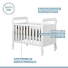 Quarto De Bebê Com Berço Mini Cama, Cômoda 1 Porta 4 Gavetas