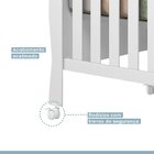 Quarto De Bebê Com Berço Mini Cama, Cômoda 1 Porta 4 Gavetas