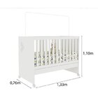 Quarto De Bebê Com Berço Mini Cama E Cômoda 5 Gavetas Evoluti