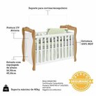 Quarto De Bebê Com Berço Minicama E Guarda-roupa 3 Portas 100