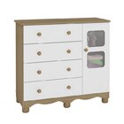 Quarto De Bebê Com Cama Casinha E Cômoda 4 Gavetas 1 Porta  B