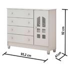 Quarto De Bebê Com Colchão Selena Completo Berço Mini Cama Mi