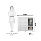 Quarto De Bebê Com Cômoda 1 Porta Com Janela E Berço 100% Mdf