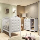 Quarto De Bebê Com Cômoda 1 Porta Com Janela E Berço Com Capi