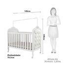 Quarto De Bebê Com Cômoda 1 Porta Com Janela E Berço Com Capi