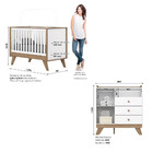 Quarto De Bebê Com Cômoda 3 Gavetas E Berço 3 Em 1 Lola Henn