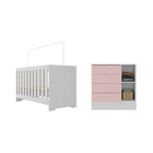 Quarto De Bebê Com Cômoda 4 Gavetas 1 Porta Com Janela E Berç