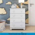 Quarto De Bebê Com Cômoda 4 Gavetas E Berço Mimo 100% Mdf Bra