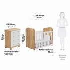 Quarto De Bebê Com Cômoda 4 Gavetas E Berço Mimo 100% Mdf Bra
