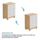 Quarto De Bebê Com Cômoda 4 Gavetas E Berço Mimo 100% Mdf Bra