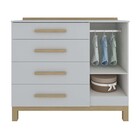 Quarto De Bebê Com Cômoda Com 4 Gavetas E Berço Louis Móveis