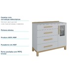 Quarto De Bebê Com Cômoda Com 4 Gavetas E Berço Louis Móveis