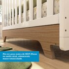 Quarto De Bebê Com Cômoda E Berço 100% Mdf Jolie Retrô  Branc