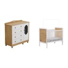 Quarto De Bebê Com Cômoda E Berço 100% Mdf Maya Provençal Esp