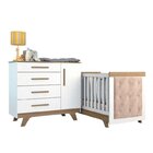 Quarto De Bebê Com Cômoda E Berço Com Capitonê Retrô Jolie Br