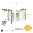 Quarto De Bebê Com Cômoda Janelada E Berço Minicama 100% Mdf
