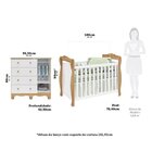 Quarto De Bebê Com Cômoda Janelada E Berço Minicama 100% Mdf