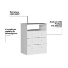 Quarto De Bebê Com Cômoda Smin New E Berço Uli Mdf Móveis Per