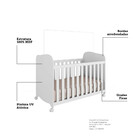 Quarto De Bebê Com Cômoda Smin New E Berço Uli Mdf Móveis Per