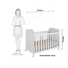 Quarto De Bebê Com Cômoda Smin New E Berço Uli Mdf Móveis Per