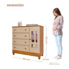 Quarto De Bebê Com Guarda-roupa,cômoda E Berço Mini Cama Arie