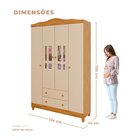 Quarto De Bebê Com Guarda-roupa,cômoda E Berço Mini Cama Arie