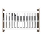 Quarto De Bebê Com Guarda-roupa 2 Portas Cômoda E Berço Labir