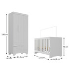 Quarto De Bebê Com Guarda Roupa 3 Portas 2 Gavetas Berço 3 Em
