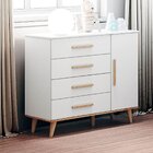 Quarto De Bebê Com Guarda-roupa 3 Portas 2 Gavetas E Comoda L