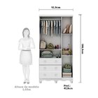 Quarto De Bebê Com Guarda Roupa 3 Portas Com Janelas E Berço