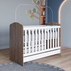 Quarto De Bebê Com Guarda-roupa 3 Portas Cômoda E Berço 3 Em