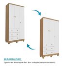 Quarto De Bebê Com Guarda Roupa 3 Portas E Berço 100% Mdf Peg