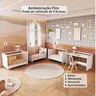 Quarto De Bebê Com Guarda-roupa 3 Portas E Berço 4 Em 1 Minic