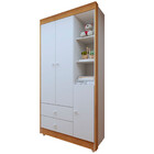 Quarto De Bebê Com Guarda Roupa 3 Portas E Berço Mini Cama Md