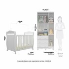 Quarto De Bebê Com Guarda-roupa 3 Portas E Berço Minicama 100