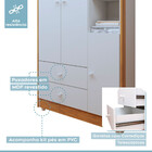 Quarto De Bebê Com Guarda Roupa 3 Portas E Cômoda Mdf Lia Tig