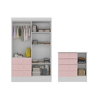 Quarto De Bebê Com Guarda Roupa 4 Portas 3 Gavetas E Cômoda 4