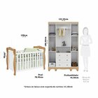 Quarto De Bebê Com Guarda-roupa 4 Portas E Berço Minicama 100