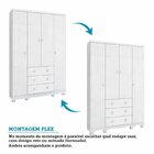 Quarto De Bebê Com Guarda-roupa 4 Portas E Berço Minicama 100