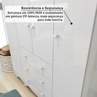 Quarto De Bebê Com Guarda-roupa 4 Portas E Berço Minicama 100