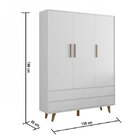 Quarto De Bebê Com Guarda-roupa Cômoda 4 Gavetas E Berço Com