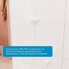 Quarto De Bebê Com Guarda-roupa Cômoda E Berço Com Capitonê 1