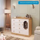 Quarto De Bebê Com Guarda-roupa Cômoda E Berço Com Capitonê 1