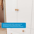 Quarto De Bebê Com Guarda-roupa Cômoda E Berço Com Capitonê 1