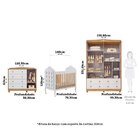 Quarto De Bebê Com Guarda-roupa Cômoda E Berço Com Capitonê 1