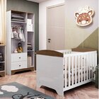 Quarto De Bebê Com Guarda Roupa E Berço Americano 100% Mdf Ay