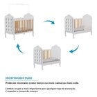 Quarto De Bebê Com Guarda-roupa E Berço Com Capitonê 100% Mdf