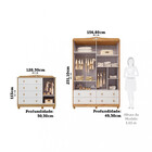 Quarto De Bebê Com Guarda Roupa E Cômoda 100 Mdf Elô New Noah